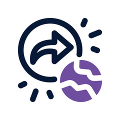 publish icon. vector dual tone icon for your website, mobile, presentation, and logo design.