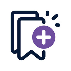 bookmark icon. vector dual tone icon for your website, mobile, presentation, and logo design.