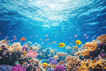 Exploring a Vibrant Coral Reef: A Colorful Underwater World Full of Life, Wonder, and the Beauty of Nature Below the Waves