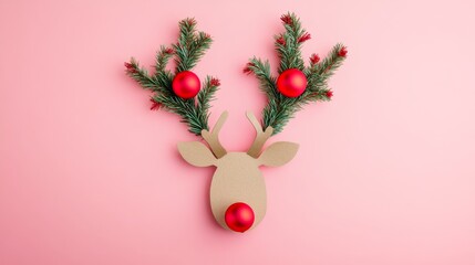 Christmas Reindeer Head Ornament