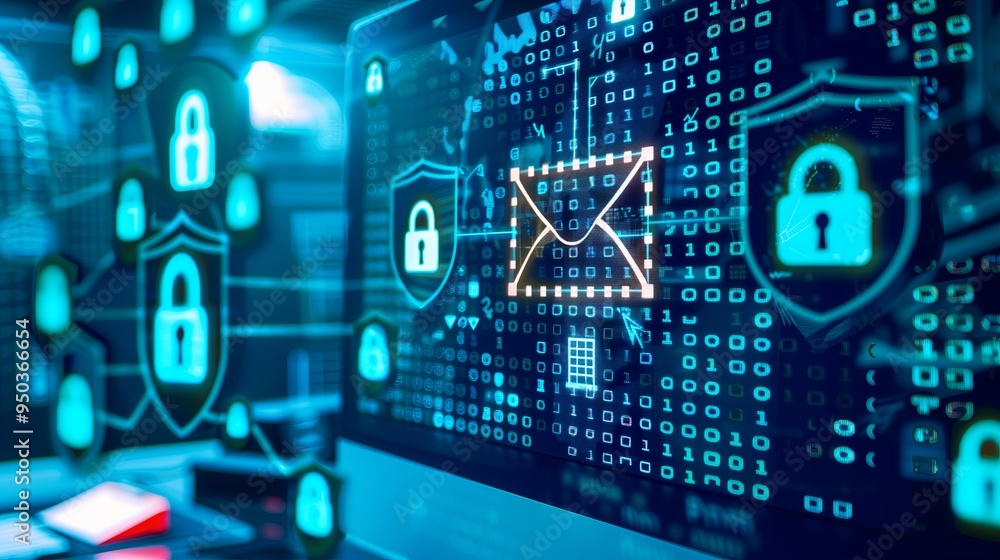 Poster mail security, ethical hacking, computer information and data protection