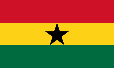 Ghana flag national material design