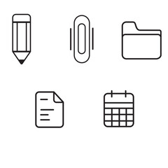 Office icons set