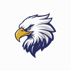 Eagle head vector logo, eagle icon, mascot illustration