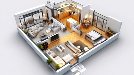 Obraz premium Stylish and Functional Contemporary Home Interior Design