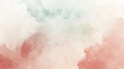 Obraz premium Abstract horizontal watercolor background. Hand drawn vector texture. Brush stroked painting pastel color watercolour