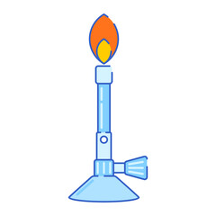 Bunsen Burner Illustration