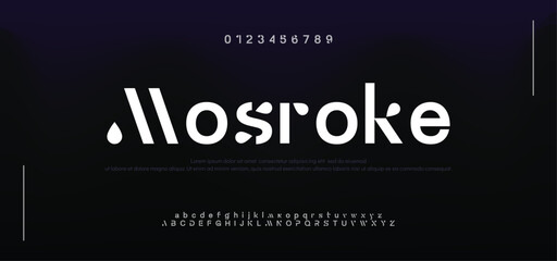 Creative geometric modern urban alphabet font. Digital abstract futuristic, fashion, sport, minimal technology typography.