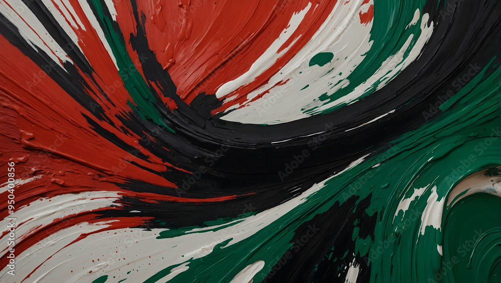 Poster abstract burst of color: a dynamic and vibrant abstract painting explodes with energy and motion, sh