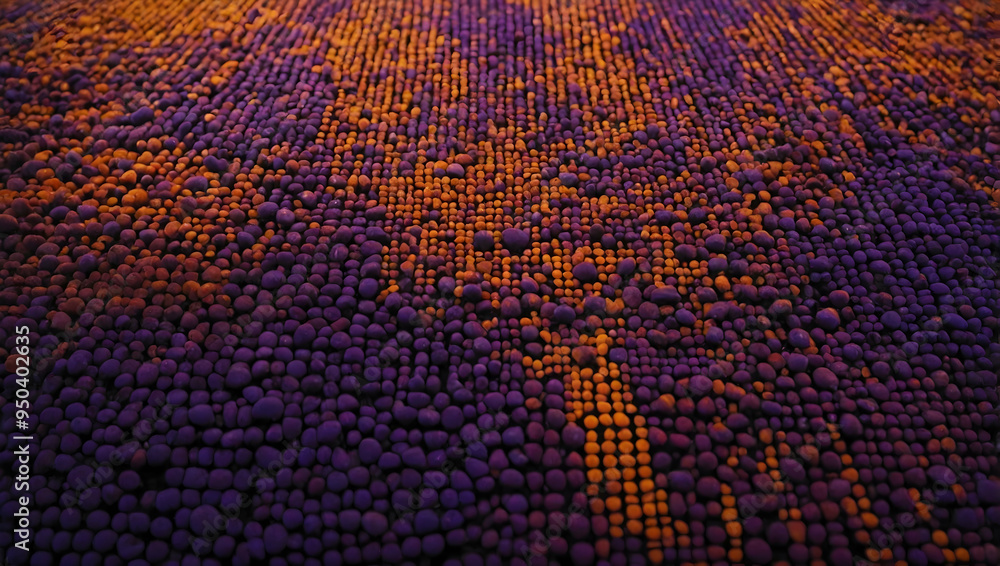 Poster abstract gradient texture: a captivating close-up reveals a mesmerizing texture of tiny, vibrant dot