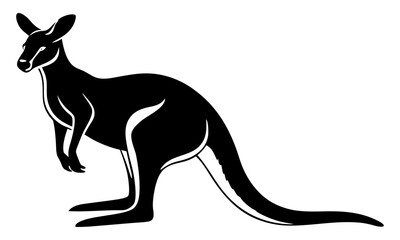 Download Kangaroo Silhouette Vector Illustration Eps File For Design.