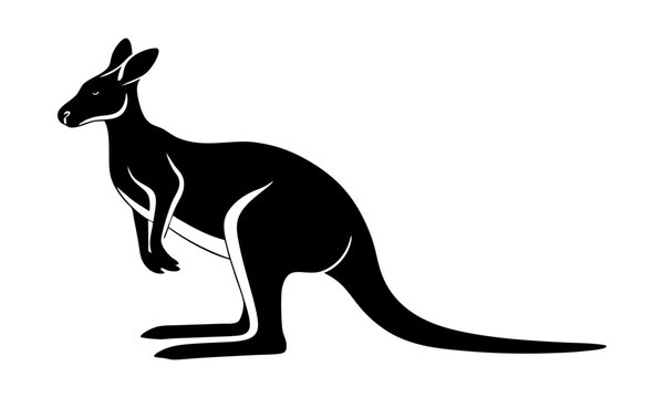 recommend clip art: Download Kangaroo Silhouette Vector Illustration Eps File For Design.