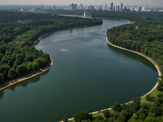 Green around the reservoir