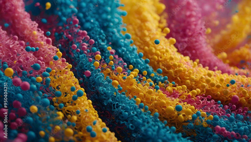 Poster abstract spiral: a captivating, colorful macro shot of a mesmerizing abstract spiral formation. its 