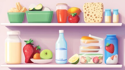 A Well-Stocked Fridge: Healthy Choices Await