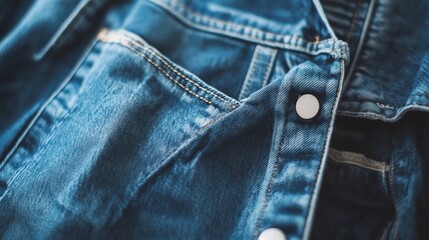 Close-Up Denim Texture
