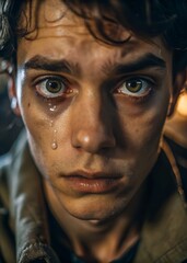 sorrowful, cry, depression, despair, emotion, expressing, eye, human, lonely, loss, pain, sad, tear, unhappy