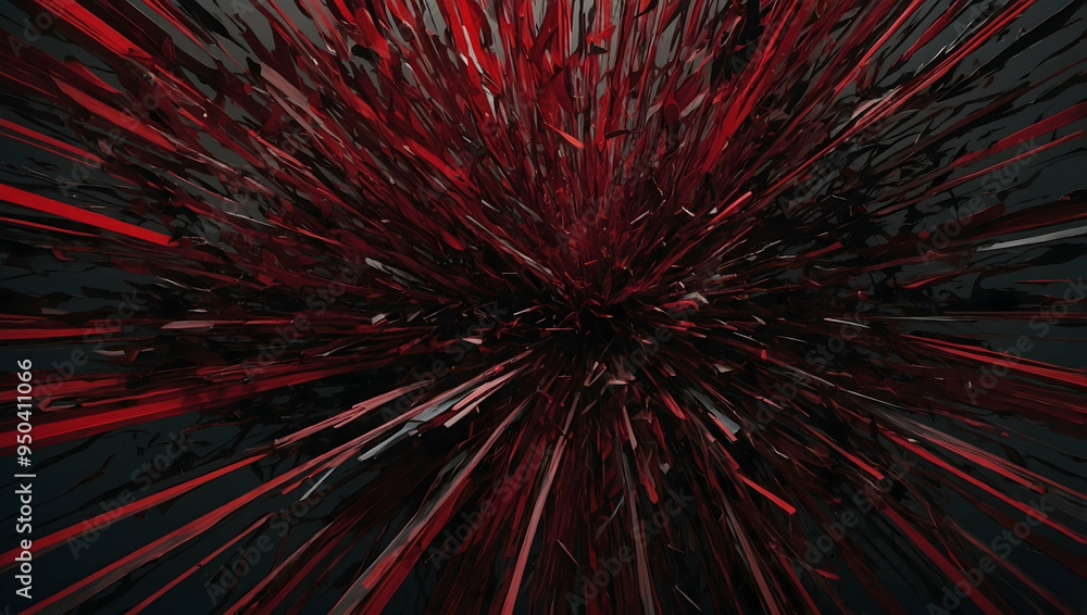 Poster abstract red lines: a visually captivating abstract background featuring a burst of red lines radiat