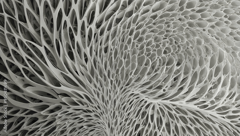 Poster abstract white network: a mesmerizing abstract background with intricate, interconnected white lines