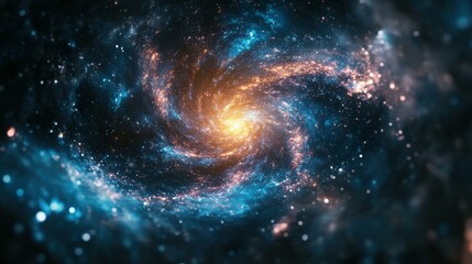 Spiral Galaxy: A Cosmic Tapestry of Starlight and Dust