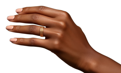 PNG Jewelry finger ring hand.