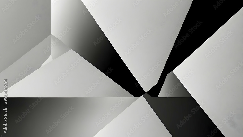 Poster monochrome waves: a mesmerizing dance of black and white curves, creating an abstract and elegant de