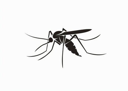 vector of mosquito sucking blood, illustration of a mosquito full of blood
