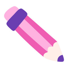 Pencil Icon Perfect for designs with School, college and child education themes