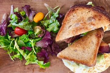 sandwich and salad 