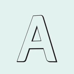 Letter A professional logo design vector illustration