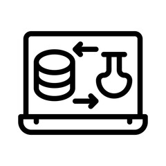 data science line icon