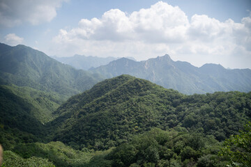 Fototapeta premium the great Chinese wall in Mutianyu region