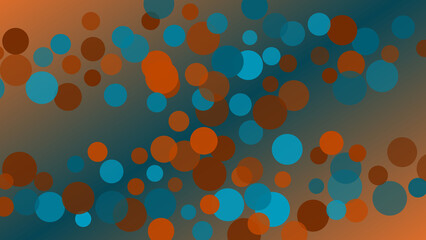 Abstract colorful bokeh background, vibrant color bubbles.