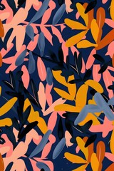 Obraz premium Abstract Floral Seamless Pattern