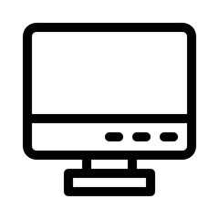 monitor line icon