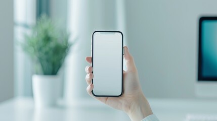 A person is holding a cell phone in their hand