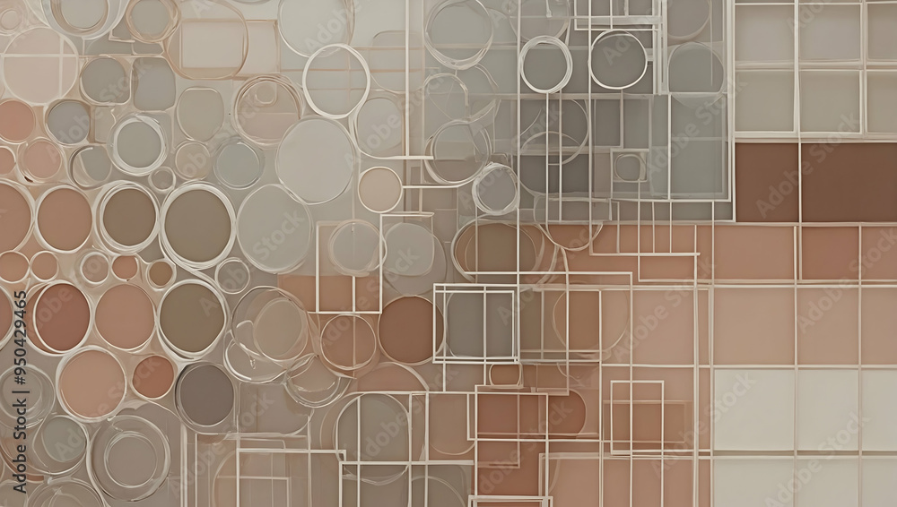 Poster abstract geometric pattern: a captivating abstract composition featuring a mesmerizing blend of geom