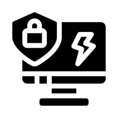 antivirus glyph icon