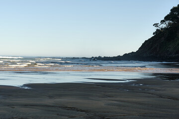 A scenic view of sea against sky,Playa de La Griega,Spain