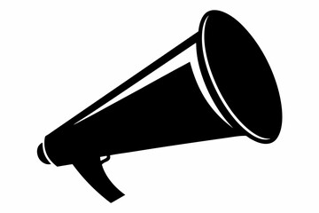megaphone icon, megaphone silhouette vector, Loudspeaker megaphone line art icon	