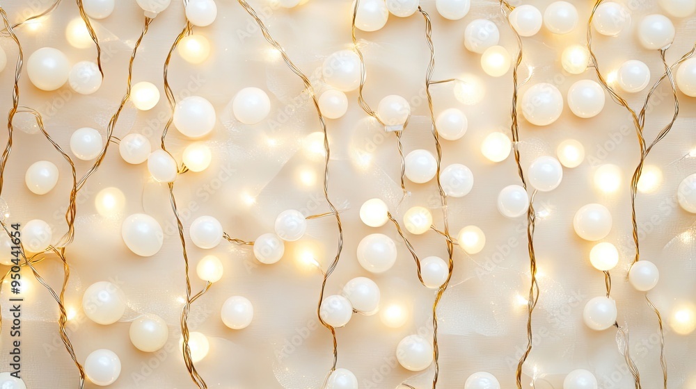 Poster delicate led branch lights create an enchanting atmosphere against a trendy background in striking p