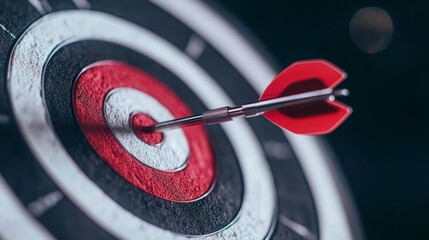 Visualization of SEO strategies as arrows hitting a bull s eye, symbolizing effective and precise optimization