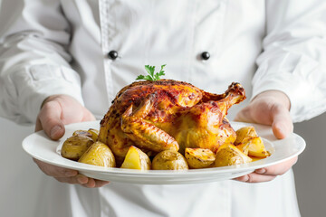 happy smile dark-skinned woman call center operator with headphones