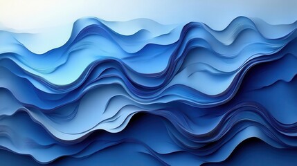 Fototapeta premium abstract gradient background vibrant blue hues dynamic flowing stripes modern digital art style sleek minimalist design
