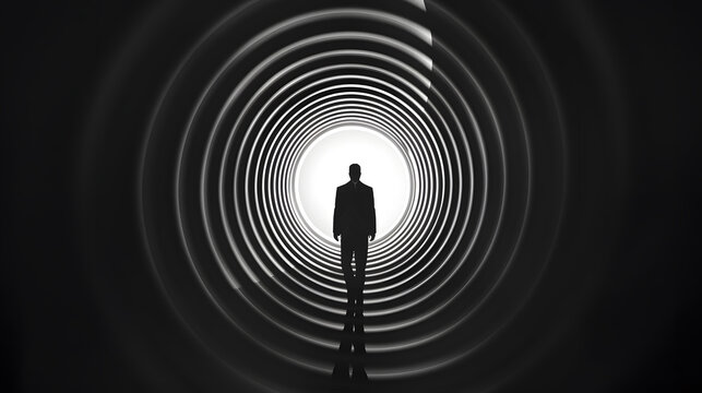 Gun barrel effect  a classic James Bond  theme