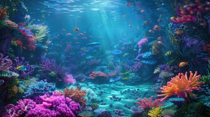 Fototapeta premium Vibrant Underwater World