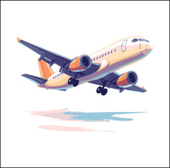 Fototapeta premium illustration of an airplane