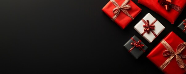 Corporate gifting with festive gift wrapping on Christmas gift cards for a professional holiday touch