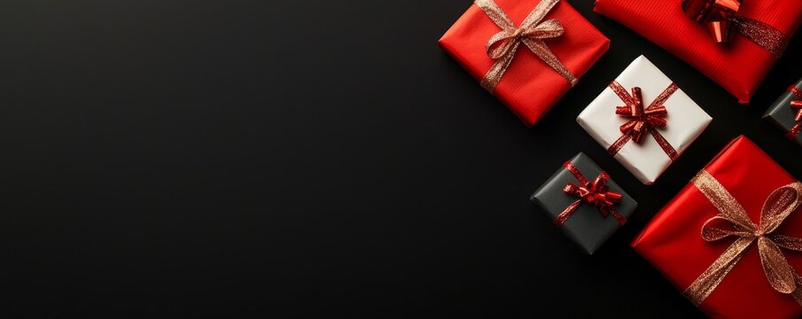 Corporate gifting with festive gift wrapping on Christmas gift cards for a professional holiday touch