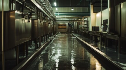 Industrial Factory Water Channel